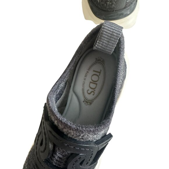 TODS Womens Kate Gray Wool Blend Sneakers Size 36.5 - Picture 6 of 11